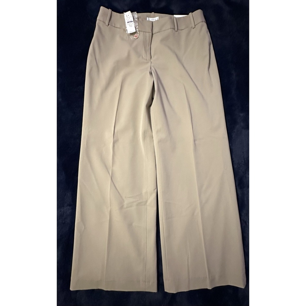 LOFT Tan Wide Leg Pants